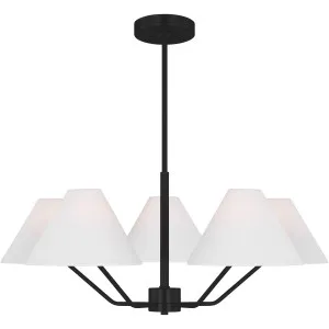 Drew & Jonathan Scott Burke Medium Chandelier by Visual Comfort Studio Midnight Black by Visual Comfort & Co - Studio, a Lighting for sale on Style Sourcebook