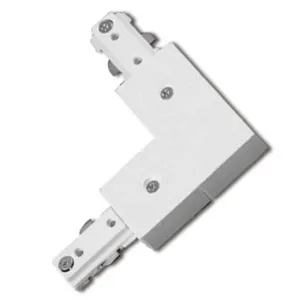 Nora Living Line Single Circuit L-Shape Track Joiner White by Nora Living, a Lighting for sale on Style Sourcebook