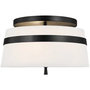 Alexa Hampton Cordtlandt Small Semi-Flush Mount by Visual Comfort Studio Aged Iron by Visual Comfort & Co - Studio, a Lighting for sale on Style Sourcebook