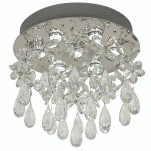 Telbix Paradis 7 Light Crystal CTC Light Chrome by Telbix, a Lighting for sale on Style Sourcebook