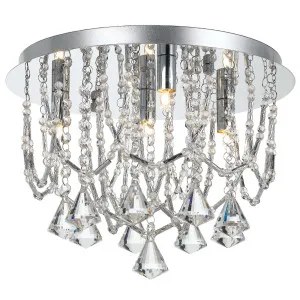 Telbix Sandro 5 Light Crystal CTC Light Chrome by Telbix, a Lighting for sale on Style Sourcebook