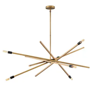 Hinkley Archer Large Chandelier Light Heritage Brass by Hinkley, a Lighting for sale on Style Sourcebook