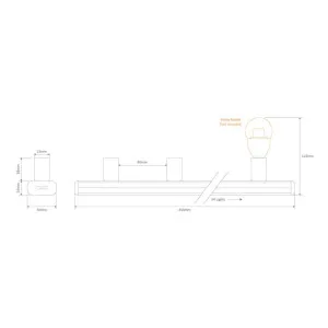 Domus 4 Light Hollywood Vanity Light (B15) White by Domus, a Lighting for sale on Style Sourcebook