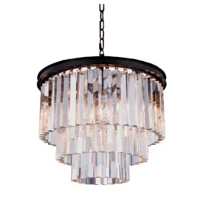 Odeon Waterfall Crystal Chandelier 3 Light by Lighting Inspirations, a Lighting for sale on Style Sourcebook