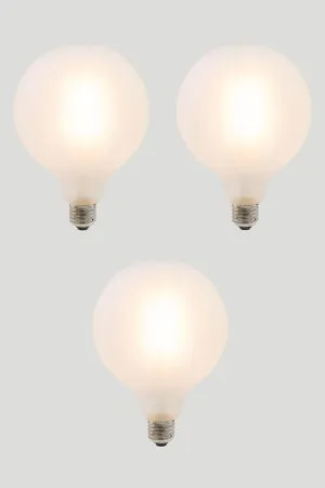 Set of 3 G125 LED Filament - Porcelain Frosted - 10W E27 2700k by Florabelle Living, a Lighting for sale on Style Sourcebook