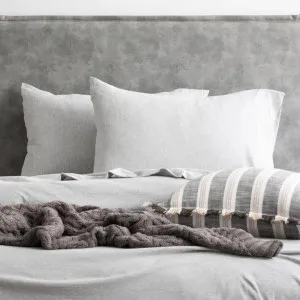 Renee Taylor Comfort T?s Organic Cotton Melange Jersey Grey Marle Standard Pillowcase by null, a Pillow Cases for sale on Style Sourcebook