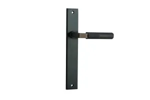 Brunswick Lever - Rectangular - Signature Brass by Iver, a Door Hardware for sale on Style Sourcebook