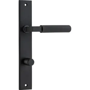Brunswick Lever - Rectangular - Matt Black - Privacy by Iver, a Door Hardware for sale on Style Sourcebook