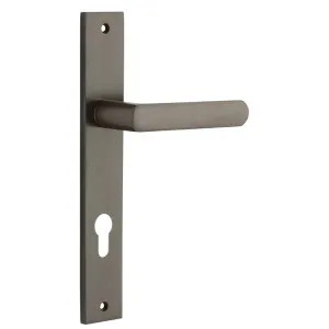 Osaka Lever - Rectangular - Signature Brass - Entrance by Iver, a Door Hardware for sale on Style Sourcebook