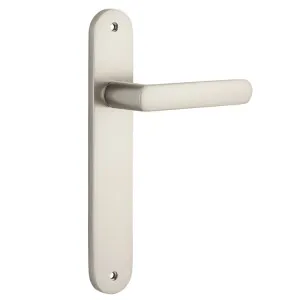 Osaka Lever - Oval - Satin Nickel by Iver, a Door Hardware for sale on Style Sourcebook