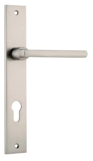 Baltimore Lever - Rectangular - Satin Nickel - Entrance by Iver, a Door Hardware for sale on Style Sourcebook