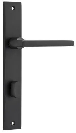 Baltimore Lever - Rectangular - Matt Black - Privacy by Iver, a Door Hardware for sale on Style Sourcebook