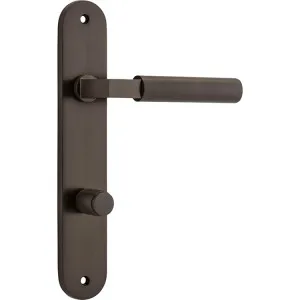 Berlin Lever - Oval - Signature Brass - Privacy by Iver, a Door Hardware for sale on Style Sourcebook