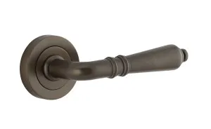 Sarlat Lever - Round Rose - Signature Brass by Iver, a Door Hardware for sale on Style Sourcebook