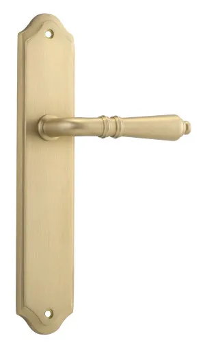Sarlat Lever - Shouldered - Brushed Brass by Iver, a Door Hardware for sale on Style Sourcebook