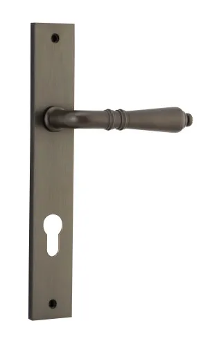 Sarlat Lever - Rectangular - Signature Brass - Entrance by Iver, a Door Hardware for sale on Style Sourcebook