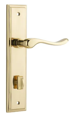 Stirling Lever - Stepped - Polished Brass - Privacy by Iver, a Door Hardware for sale on Style Sourcebook