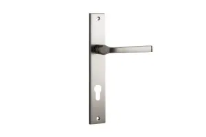 Annecy Lever - Rectangular - Satin Nickel - Entrance by Iver, a Door Hardware for sale on Style Sourcebook