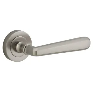 Copenhagen Lever - Round Rose - Satin Nickel by Iver, a Door Hardware for sale on Style Sourcebook