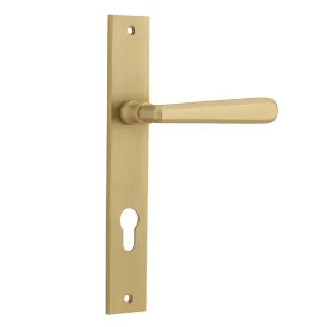 Copenhagen Lever - Rectangular - Brushed Brass - Entrance by Iver, a Door Hardware for sale on Style Sourcebook
