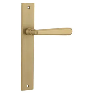 Copenhagen Lever - Rectangular - Brushed Brass by Iver, a Door Hardware for sale on Style Sourcebook
