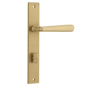 Copenhagen Lever - Rectangular - Brushed Brass - Privacy by Iver, a Door Hardware for sale on Style Sourcebook