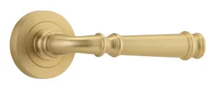 Verona Lever - Round Rose - Brushed Brass by Iver, a Door Hardware for sale on Style Sourcebook