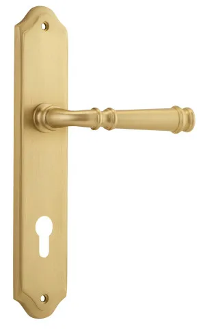 Verona Lever - Shouldered - Brushed Brass - Entrance by Iver, a Door Hardware for sale on Style Sourcebook