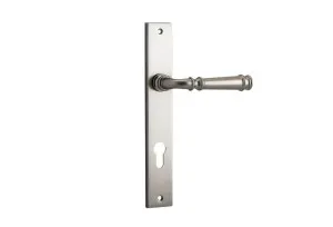 Verona Lever - Rectangular - Satin Nickel - Entrance by Iver, a Door Hardware for sale on Style Sourcebook