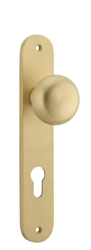 Cambridge Knob - Oval - Brushed Brass - Entrance by Iver, a Door Hardware for sale on Style Sourcebook