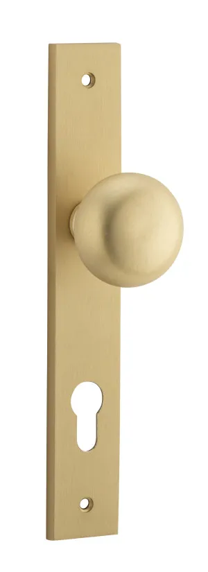 Cambridge Knob - Rectangular - Brushed Brass - Entrance by Iver, a Door Hardware for sale on Style Sourcebook