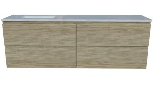 Billie Vanity 1500mm Left WG Basin SilkSurface UC Top Wall hung by Timberline, a Vanities for sale on Style Sourcebook