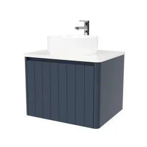 Saba Vanity 600mm Centre WG Basin SilkSurface AC Top Wall hung by Timberline, a Vanities for sale on Style Sourcebook