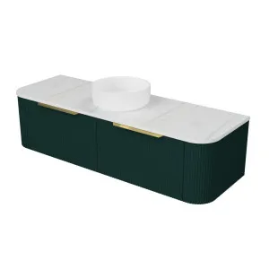 Santos Vanity 1500mm Centre WG Basin SilkSurface AC Top Wall hung by Timberline, a Vanities for sale on Style Sourcebook