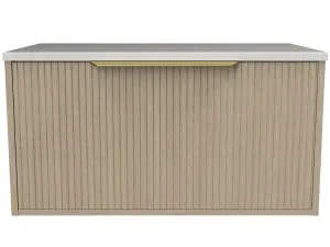 Elwood Vanity 750mm Centre WG Basin SilkSurface AC Top Wall hung by Timberline, a Vanities for sale on Style Sourcebook