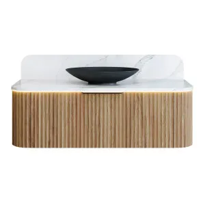 Santos Vanity 1200mm Centre WG Basin SilkSurface AC Top Wall hung by Timberline, a Vanities for sale on Style Sourcebook