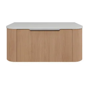 Santos Vanity 900mm Centre WG Basin SilkSurface AC Top Wall hung by Timberline, a Vanities for sale on Style Sourcebook