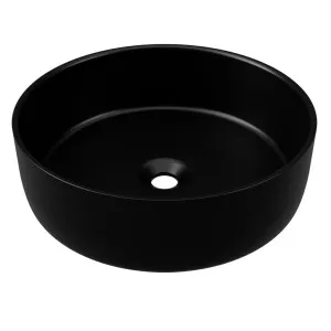 Allure Basin 360mm Black Matt by Timberline, a Basins for sale on Style Sourcebook