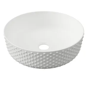 Allure Dimple Basin 360mm White Matt by Timberline, a Basins for sale on Style Sourcebook