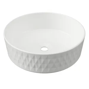 Diamond Basin 360mm White Gloss by Timberline, a Basins for sale on Style Sourcebook