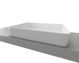 Quill Basin 600mm White Gloss by Timberline, a Basins for sale on Style Sourcebook