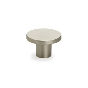 Flat Knob 26mm Brushed Nickel Handle by Timberline, a Cabinet Hardware for sale on Style Sourcebook