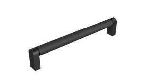 Knurled Bar 202mm Black Handle by Timberline, a Cabinet Hardware for sale on Style Sourcebook