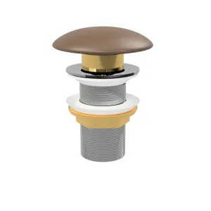 Taupe Matt Pop Up Waste with Ceramic Cover. No Overflow by Timberline, a Traps & Wastes for sale on Style Sourcebook