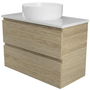 Billie Vanity 750mm Centre WG Basin SilkSurface AC Top Wall hung by Timberline, a Vanities for sale on Style Sourcebook