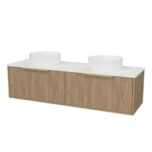 Elwood Vanity 1500mm Double WG Basins SilkSurface AC Top Wall hung by Timberline, a Vanities for sale on Style Sourcebook