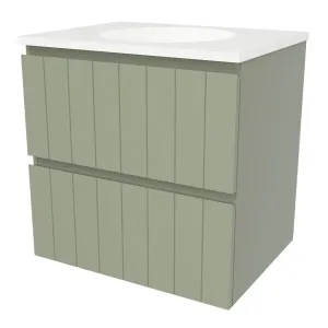 Henley Vanity 600mm Centre WG Basin SilkSurface UC Top Wall hung by Timberline, a Vanities for sale on Style Sourcebook