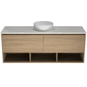 Kansas Vanity 1500mm Centre WG Basin SilkSurface AC Top Wall hung by Timberline, a Vanities for sale on Style Sourcebook