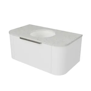 Santos Vanity 900mm Centre WG Basin SilkSurface UC Top Wall hung by Timberline, a Vanities for sale on Style Sourcebook