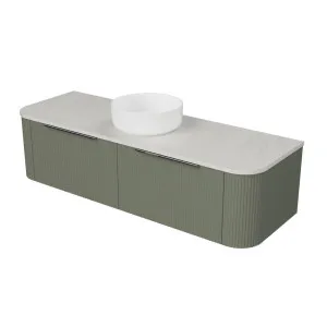 Santos Vanity 1500mm Centre WG Basin SilkSurface AC Top Wall hung by Timberline, a Vanities for sale on Style Sourcebook